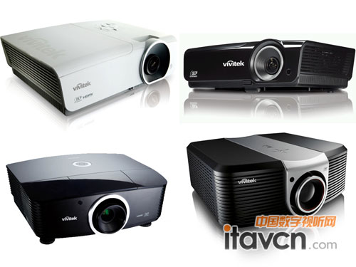 Vivitek麗訊H1080(左上)、H1085(右上)、H5085(左下)、“鉑爵”H9080FD(右下)