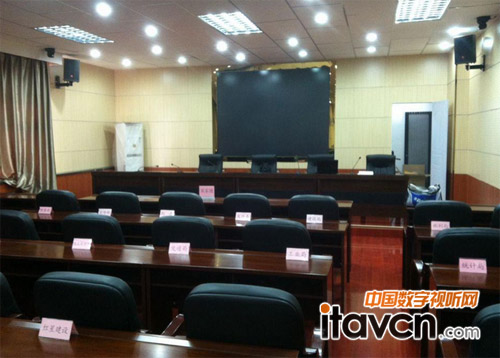 新疆某師會議室安裝現場