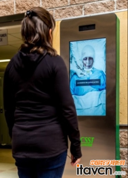 交互式數字標牌用于工傷事故警示