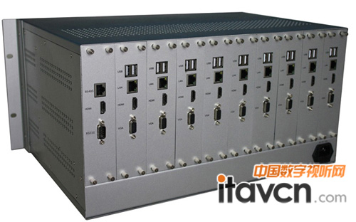 訊維網絡高清解拼一體化矩陣(后面板)