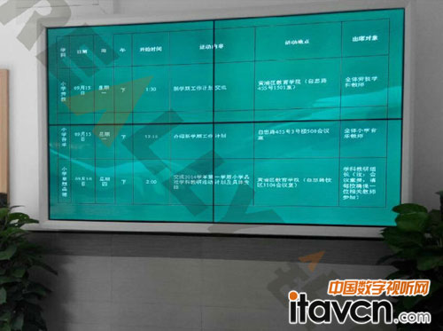 楊灣小學(xué) 銳麗46寸液晶拼接