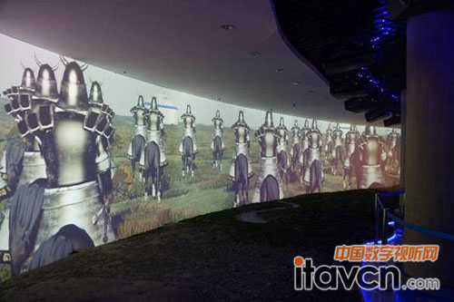 贏康完成江格爾宮360°環幕投影