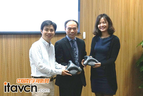 Polycom向亞杰商會捐助專業會議電話設備